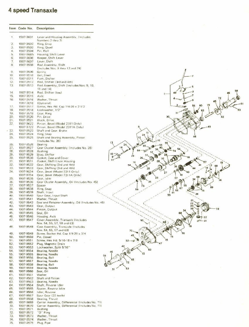 peerless 2300 transaxle manual